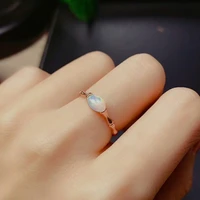 meibapj natural opal gemstone fashion simple rings for women real 925 sterling silver charm fine wedding jewelry