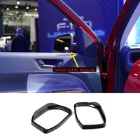 for 2022 ford maverick maverick abs carbon fiber car styling car rearview mirror rain eyebrow frame sticker car appearance parts