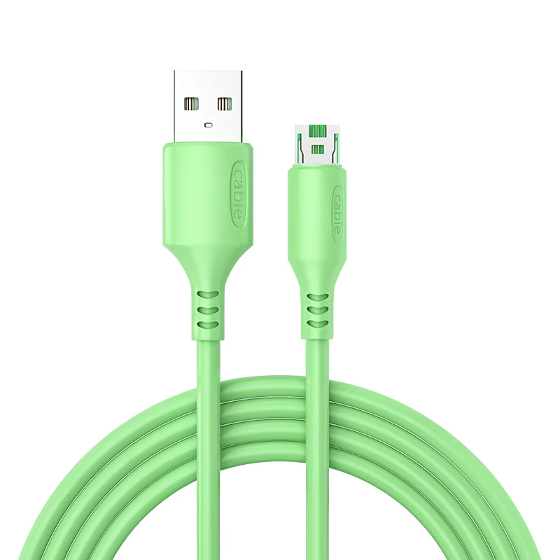 

Mobile Phone Accessories 4A Micro Usb Cable Usb Fast Charging Data Cable Liquid Soft Glue Cable for Oppo Smartphone Usb Cable