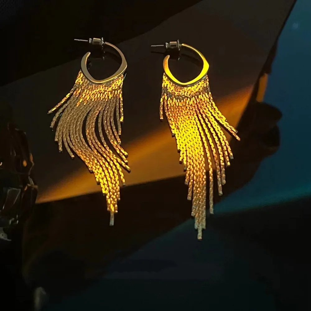 

Женские серебряные серьги-кисточки, серебро 925 пробы