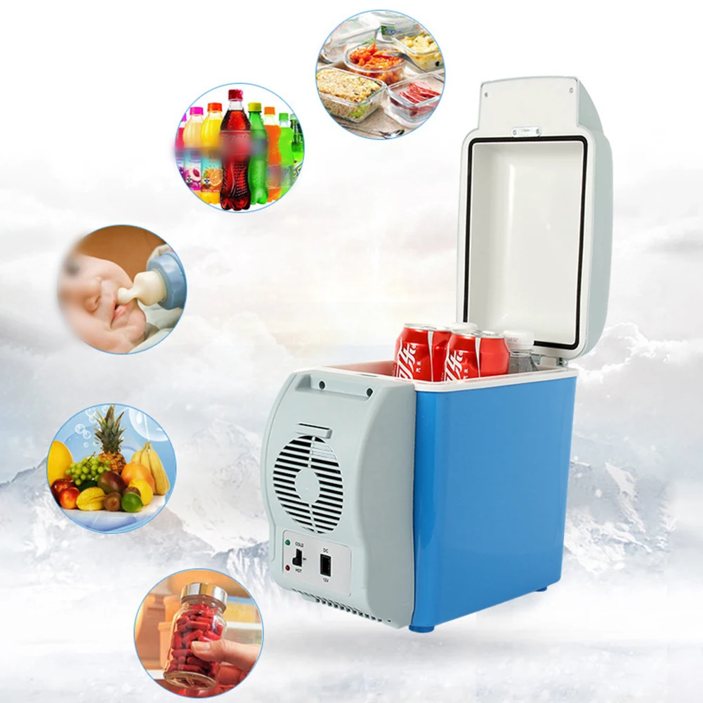 

7.5L Hot & Cold Switch Portable Mini Car Refrigerator Food Grade Inner Liner Electric Car Refrigerator Large Capacity DC12V