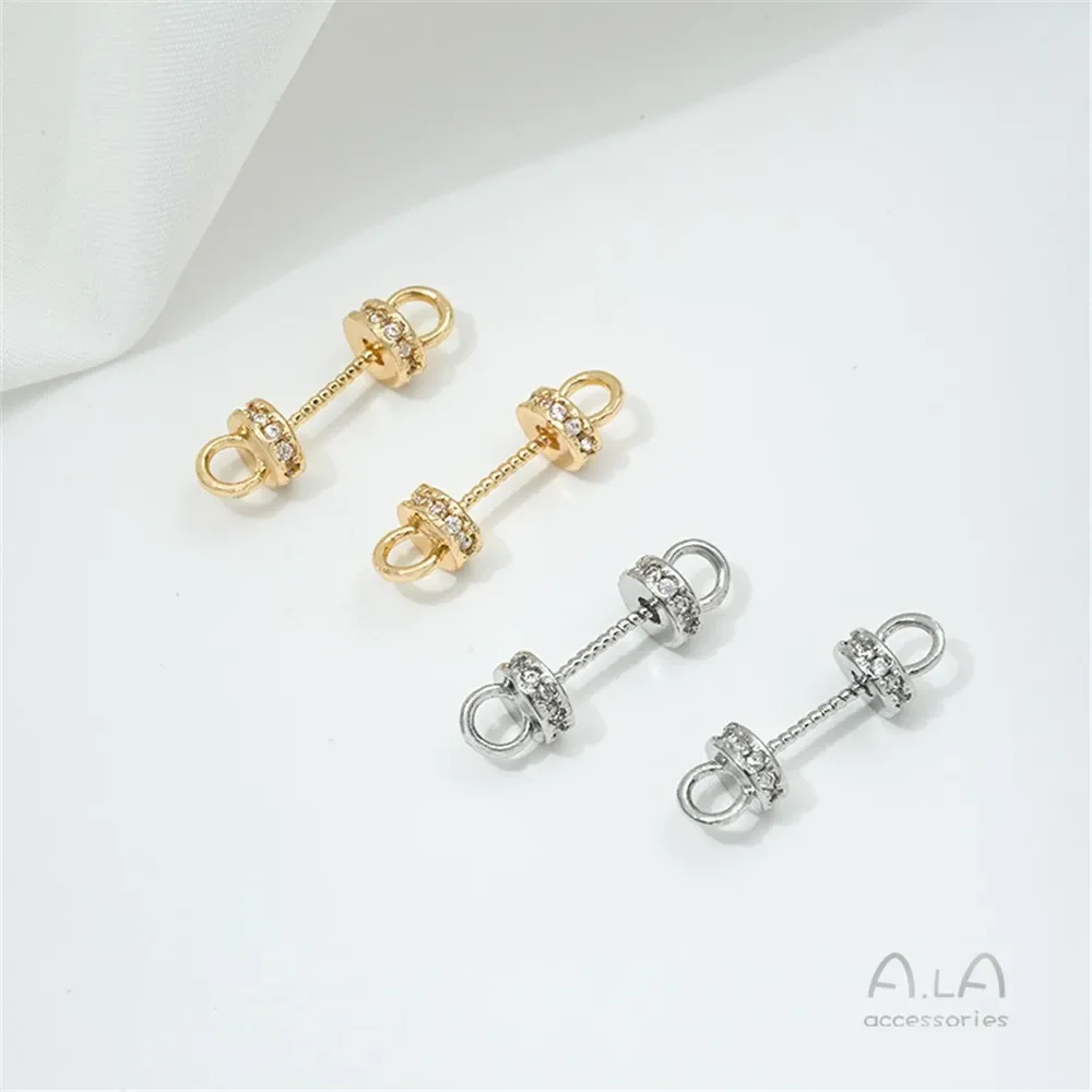 14-каратное медное золото инкрустированный цирконием браслет ожерелье разъем