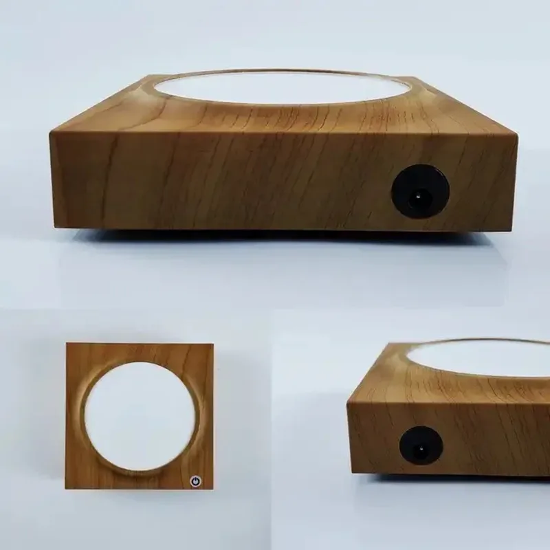 Держатель для горшка растений Магнитный левитирующий деревянный дизайн