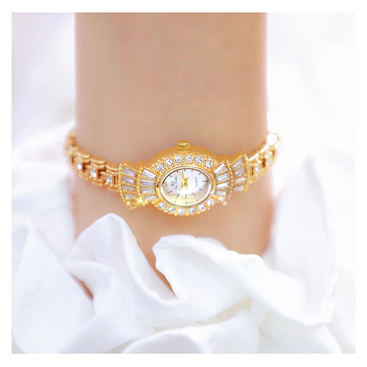 New Japanese Quartz Movement Design Women's Diamond Watch Waterproof Fashion casual Elegant Dress woman Rhinestone Wrist watches