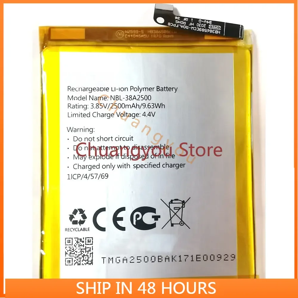 Новая высококачественная аккумуляторная батарея для TP-link Neffos X1 Lite TP904A TP904C NBL-38A2500
