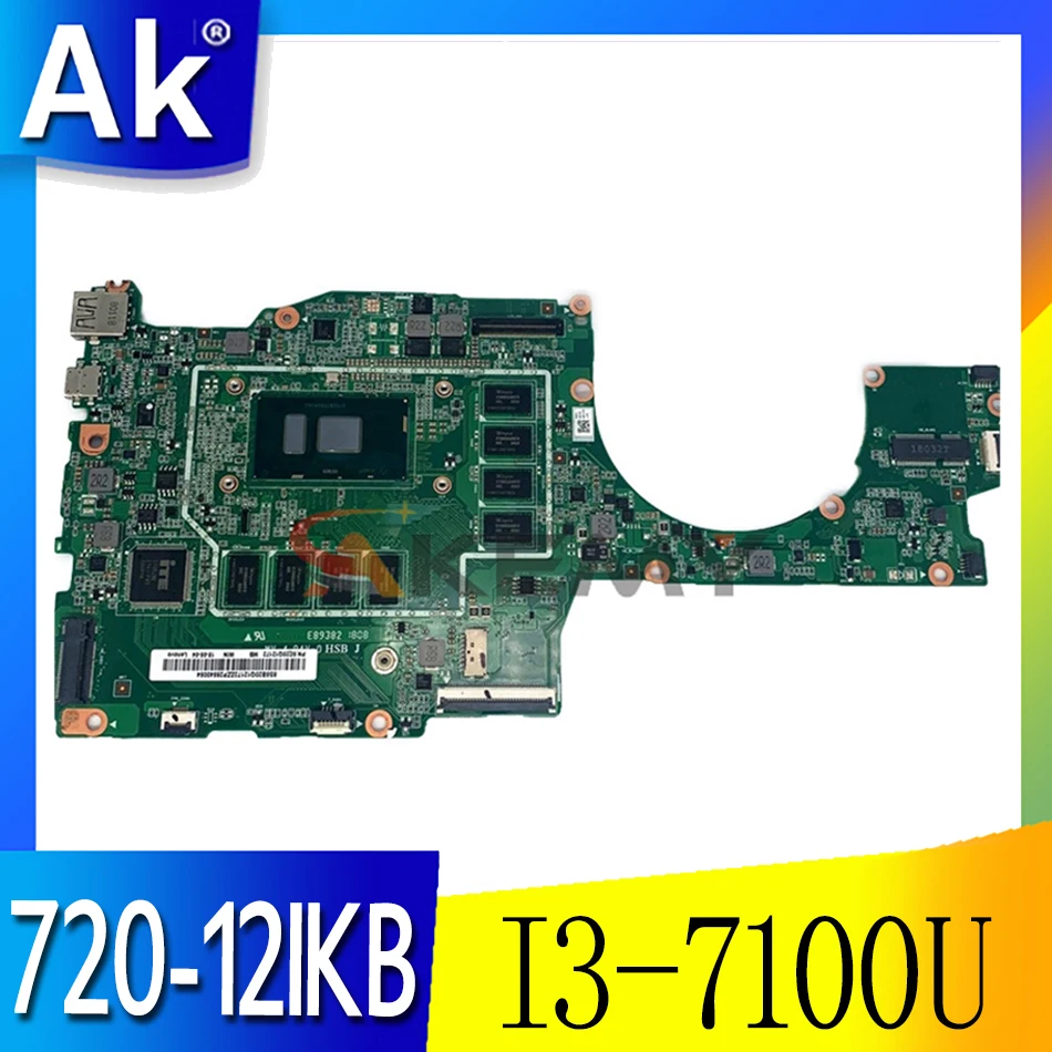 

for Applicable to YOGA 720-12IKB Notebook Motherboard I3-7100U UMA 8G FRU 5B20Q12238 5B20Q12207