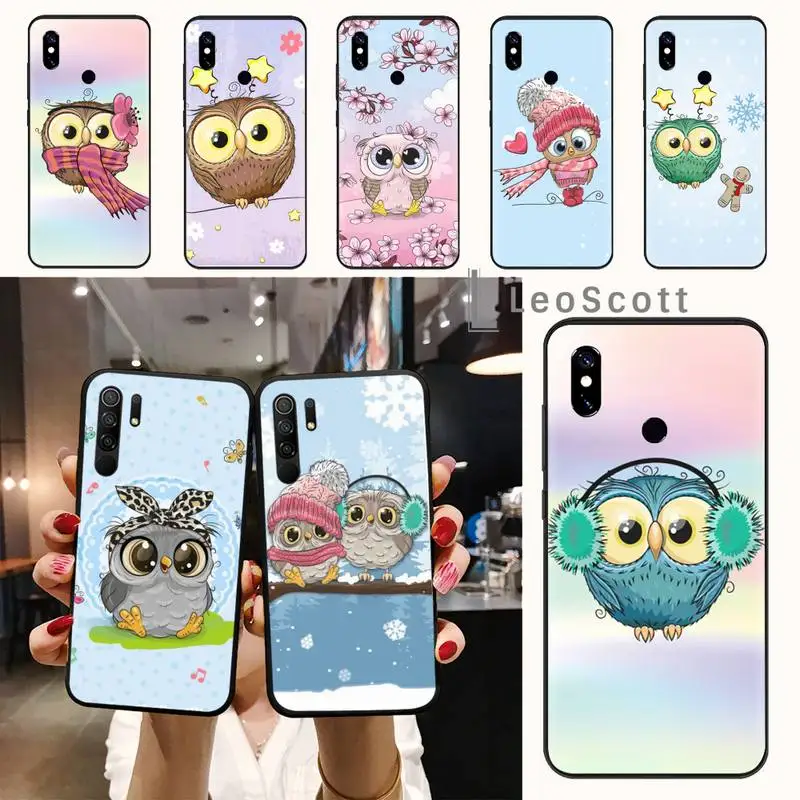 

Owl cute cartoon animal pattern Phone Case For Xiaomi Redmi note 12 11 7 8 9 10 E s i T X note ultra X3 pro 5G 4G