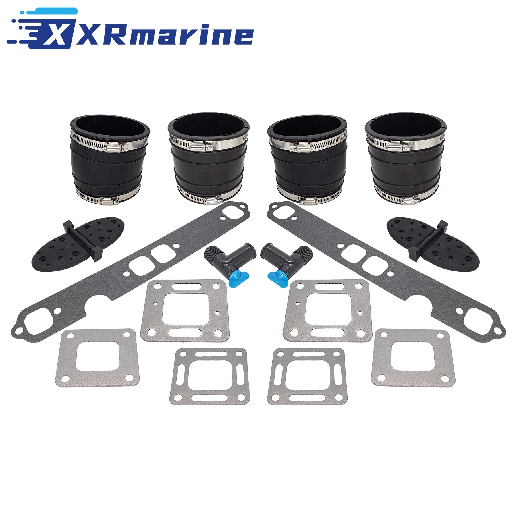 Комплект прокладок для выхлопной трубы MerCruiser 4 &quotV8 200-320 807166A1 27-33395 27-863724