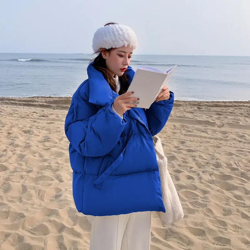 2022 Winter Coat for Women Fashion Casual Short Top Korean Down Cotton Jacket Cotton Jacket Elegant Women's Coat