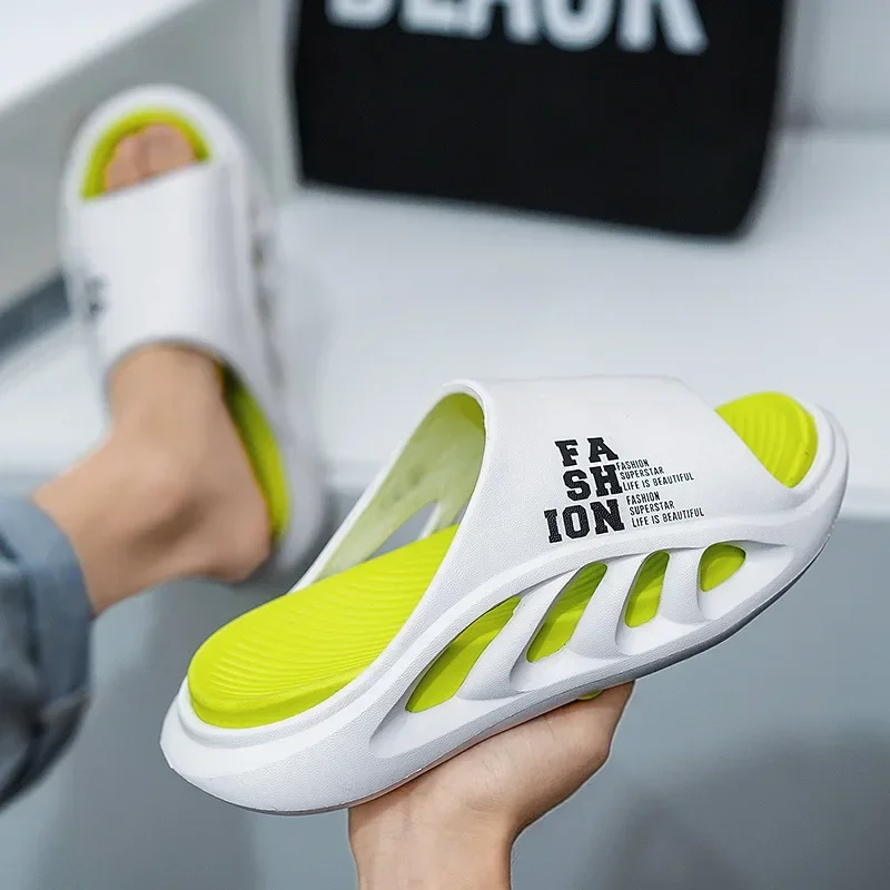 Мужские летние сандалии Evshine шлепанцы удобные дышащие для дома пляжные с