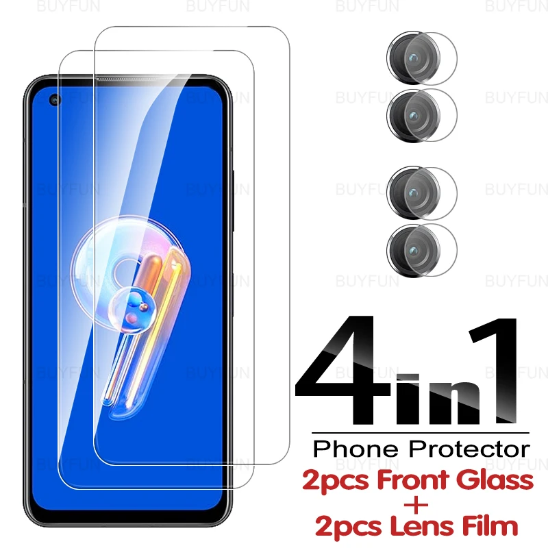 

Защитная пленка 4 в 1 для HD-экрана Asus Zenfone 9 5,9 дюйма, закаленное стекло для Asus Zenfone9 AI2202-1A00 6EU, защитная пленка для объектива камеры