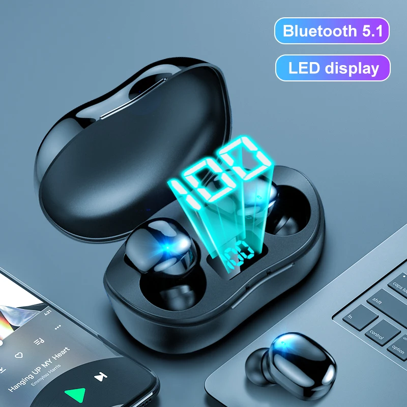 

Wireless Bluetooth 5.1 Earphones TWS Charging Box Headphone 9D Stereo Sports Waterproof Earbuds Headsets with Microphon 3000mAh
