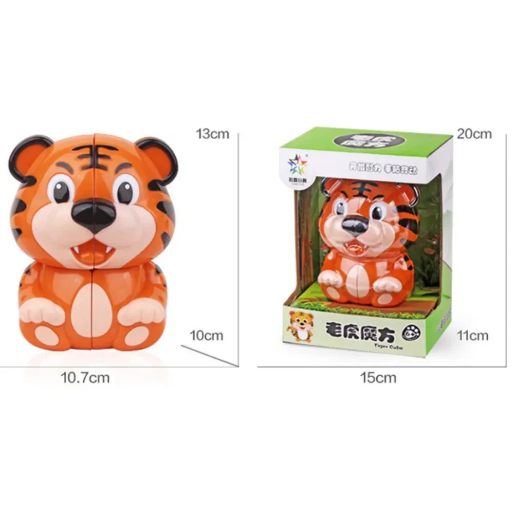 Yuxin мультфильм животный дизайн 2x2 магический куб панда/тигр/ChenLong