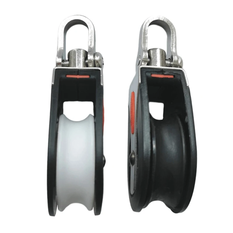 

Pulley Wheel Bearing Wearproof Nylon Shell Grooved Edge Cable Equipment Parts