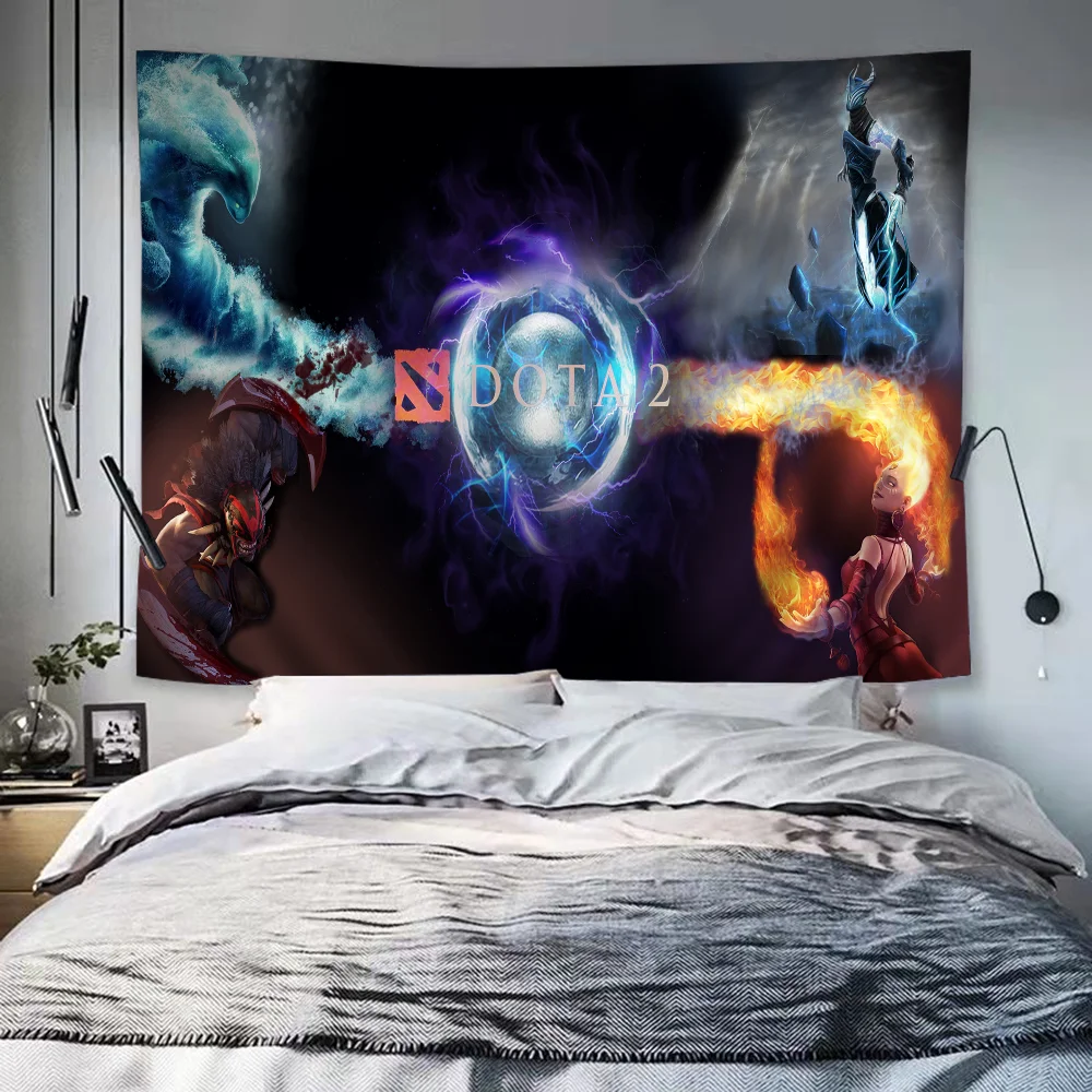 Dota 2 аниме красочный гобелен настенный богемный гобелены Мандала Настенный декор