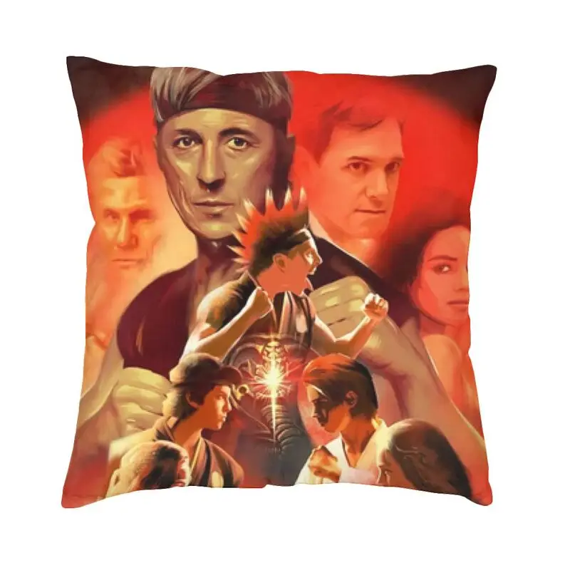 

Cobra Kai Karate Pillow Case 45x45cm Decor Home Luxury The Karate Kid Fighter Cushions for Sofa Square Pillowcase