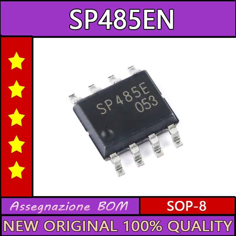 

10PCS/LOT Sp485en sop-8 half duplex RS485 / RS422 transceiver chip