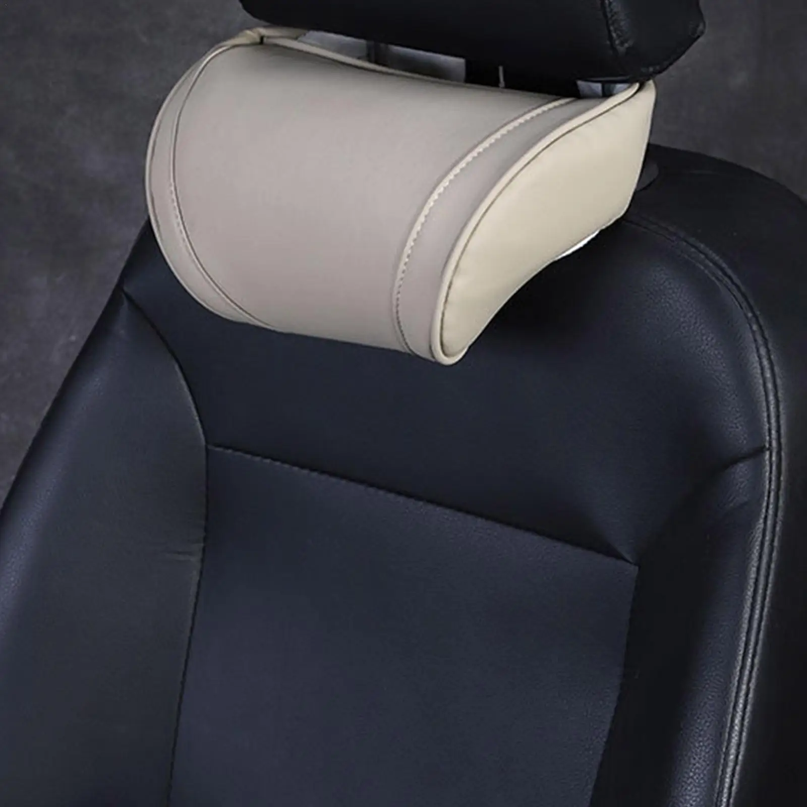 

Universal Car Headrest Pillow Leather Styling Memory Foam Soft Comfortable Car Seat Neck Support Pillow Cushion
