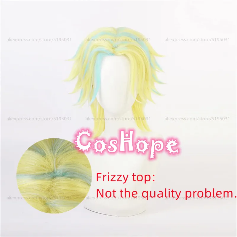 Парик для косплея Rindou haiдешевые термостойкие синтетические короткие волнистые