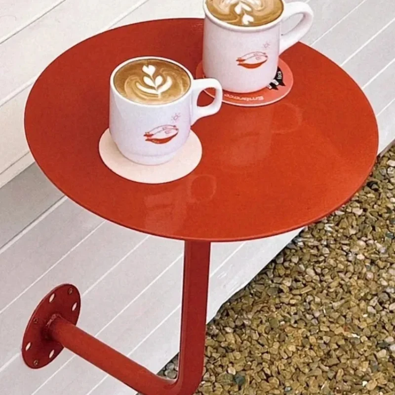 Европейский небольшой круглый стол настенный для магазина чая с молоком