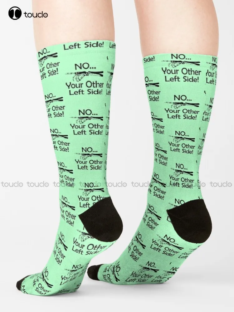 

No Your Other Left Side - Radiology Humor Quote Socks White Crew Socks Men Funny Art Harajuku Streetwear Colorful Cartoon Socks