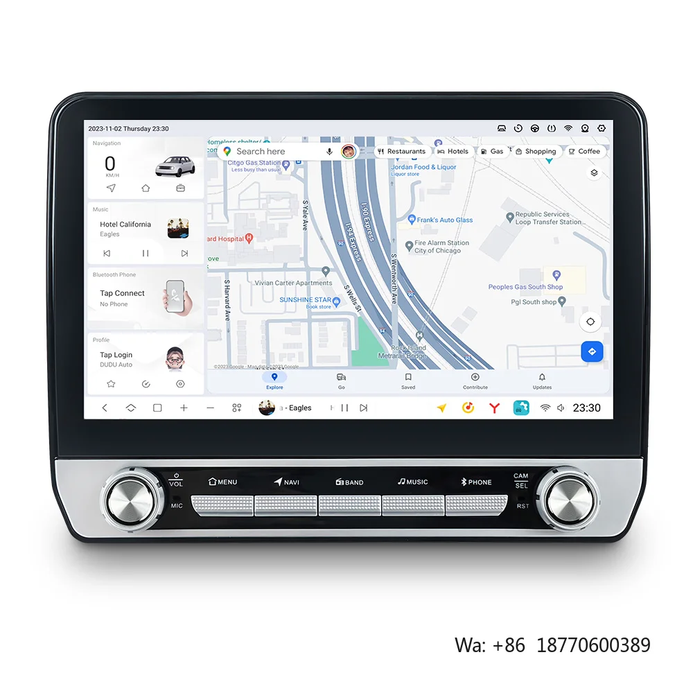 Фото Автомобильная GPS-система NaviFly DUDUAUTO DUDU7 7870 с 2K-экраном для универсальных головных устройств и стереосистем с кнопочным управлением, поддержкой передней и задней камер №2