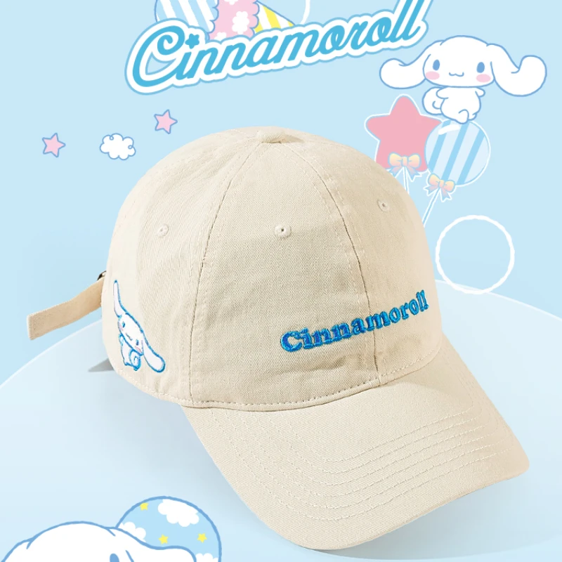 

Sanrio Kawaii Anime Hello Kitty Cinnamoroll Kuromi Peaked Cap Cute Sunshade Sunscreen Baseball Cap Students Casual Hat Present