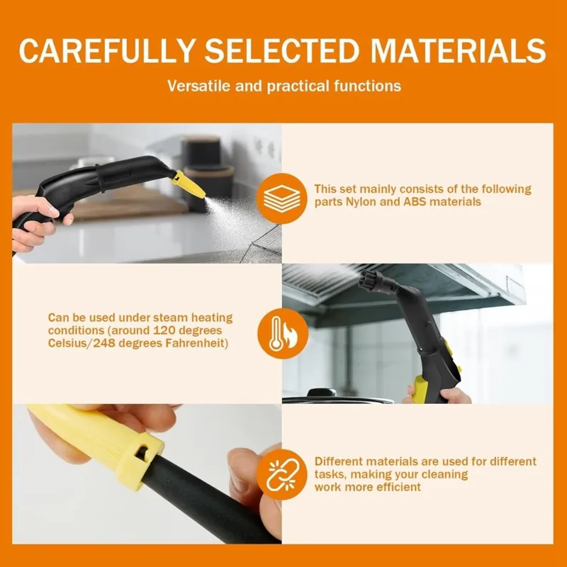 Фото Насадка для пароочистителей Karcher SC1 SC2 SC3 SC4 SC5 SC7, сменная насадка-щетка для ручных очистителей, для удаления стойких пятен №2