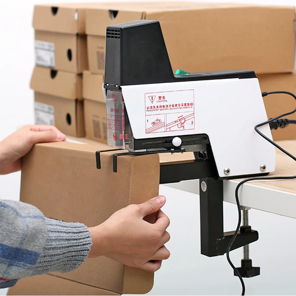 Color Box Stapler Paper Box Gift Box Pvc Box Electric Stapler Binding Machine St-102