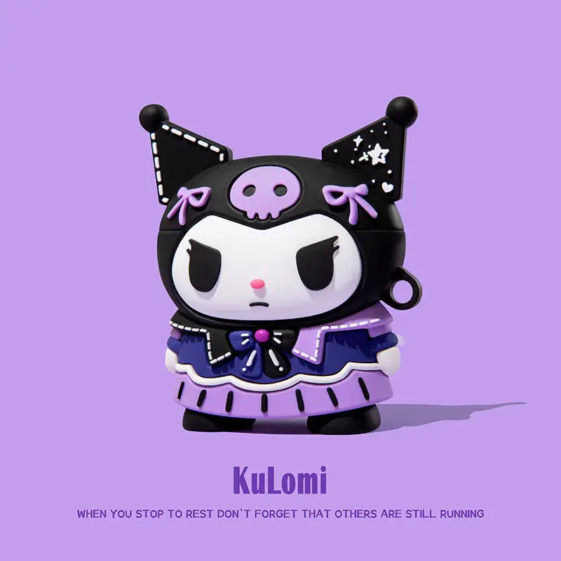

Kawaii Sanrio Airpods чехол Kuromi аксессуары Милая красота Airpods3 Pro1/2 защитный рукав мультфильм креативный подарок для девочек
