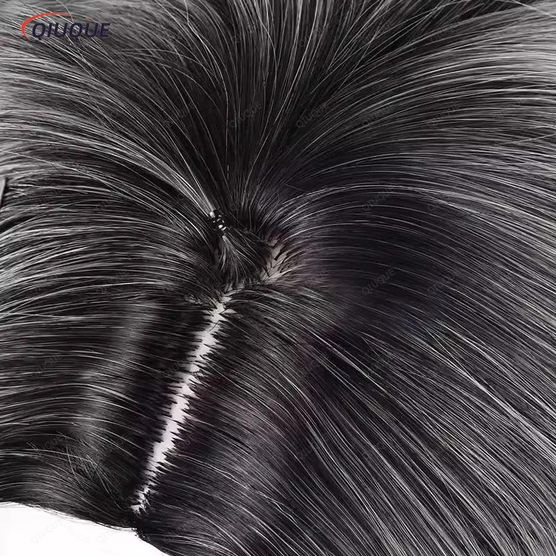 Искусственный парик персонажа V пациента Эмил Csoplay аниме серый градиент белые