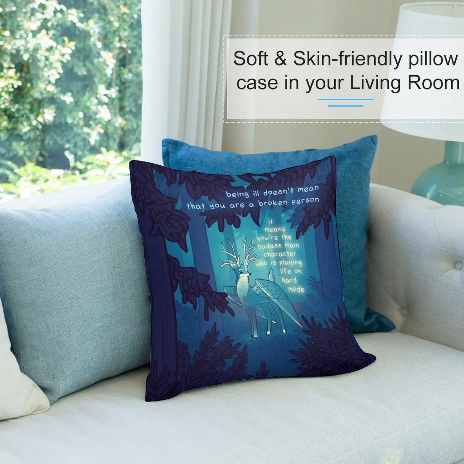 Вы главный герой призрак лес перитон Крылатый олень диванная Подушка Чехол