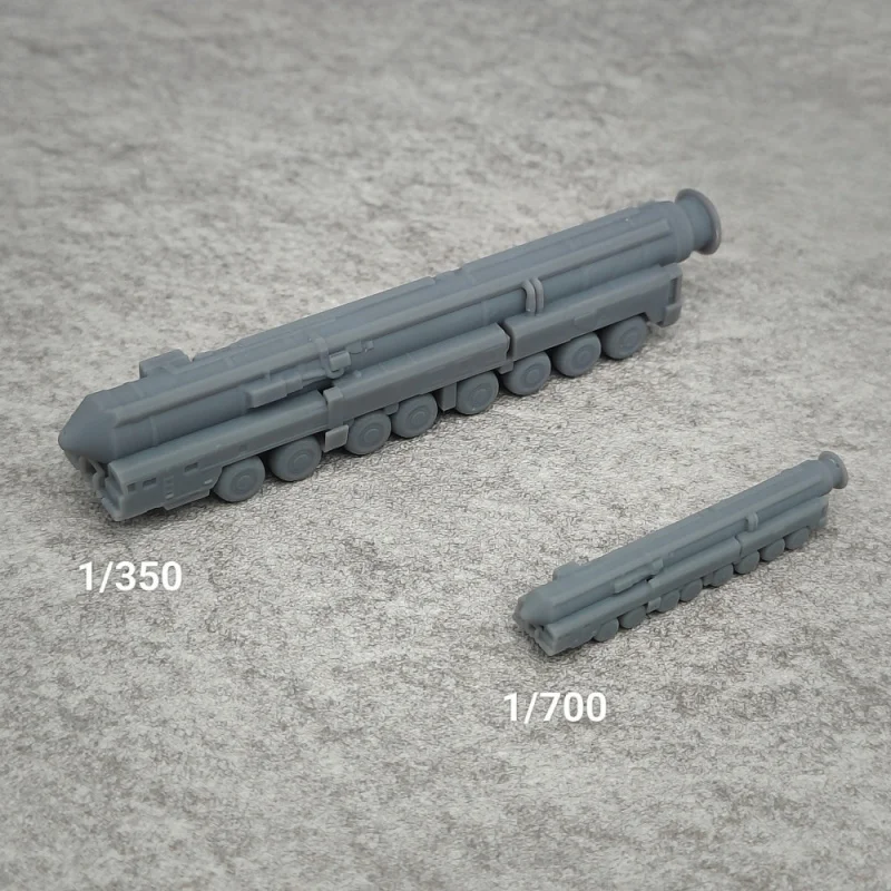 Фото 5 шт. RT-2PM2 Poplar Intercontinental Missile, модель из смолы, масштаб 1/350 или 1/700, миниатюрная модель боевой машины, TK147 №1