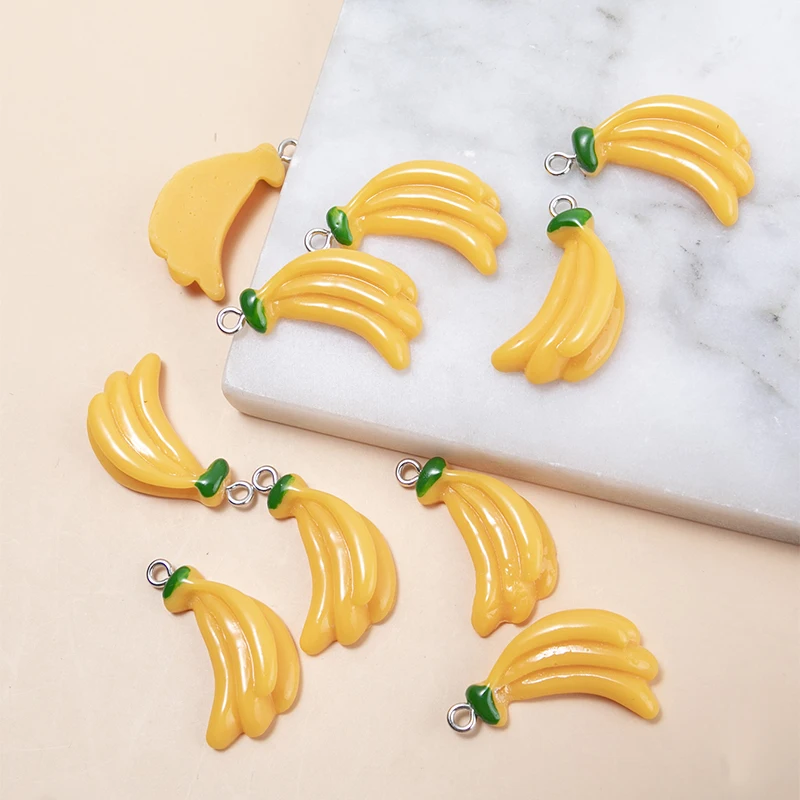 10 шт./упаковка подвески-бананы