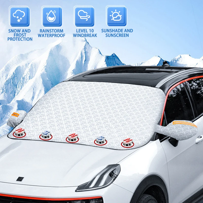 

Универсальный чехол для лобового стекла автомобиля, солнцезащитный козырек для снега автомобиля, солнцезащитный козырек, пылезащитная водонепроницаемая защита, наружная защита