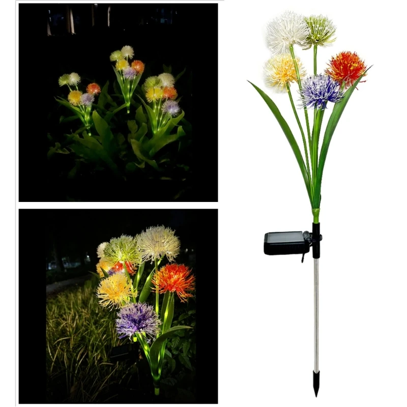 

Солнечные луковые цветы, садовые огни для наружного сада, двора, Ландшафтные украшения