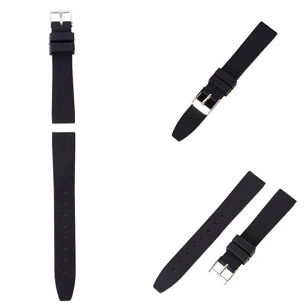 

16mm-28mm Waterproof Silicone Buckle Watch Strap Women Men Students Watch Band Quartz Watch Smart Watch Watchband Bracelet Belt
