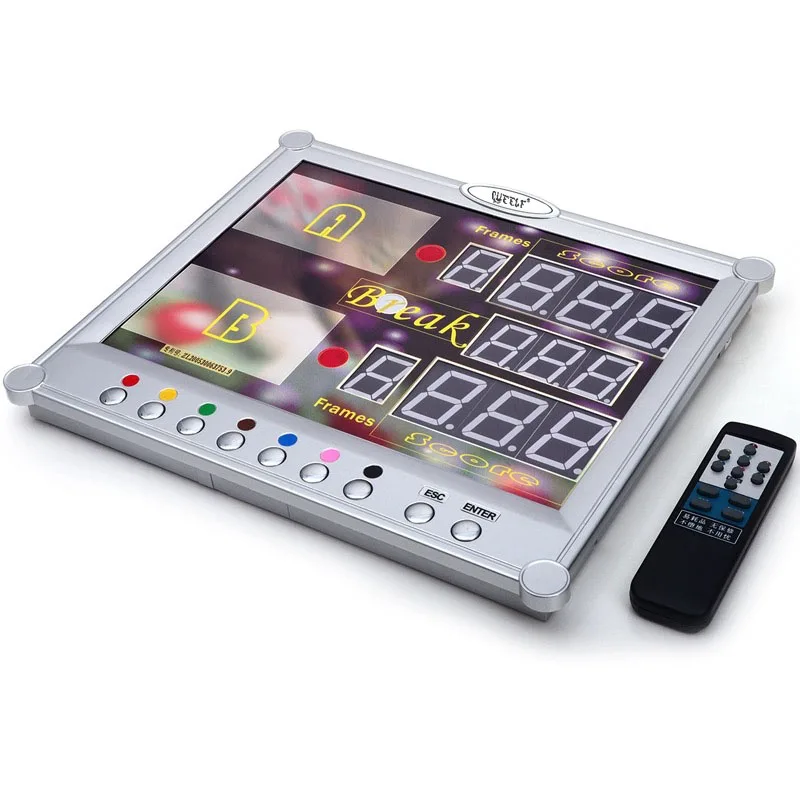 Бильярдные аксессуары Электронное табло для снукера Светодиодный цифровой