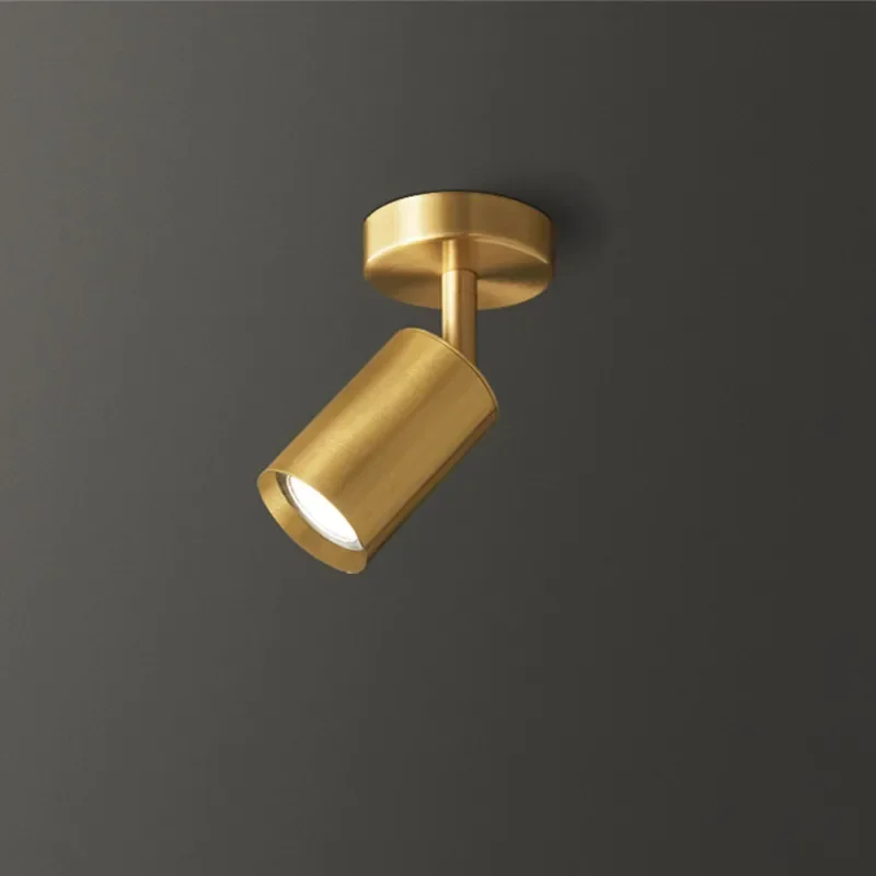 Светодиодные настенные точечные светильники медные простые в скандинавском