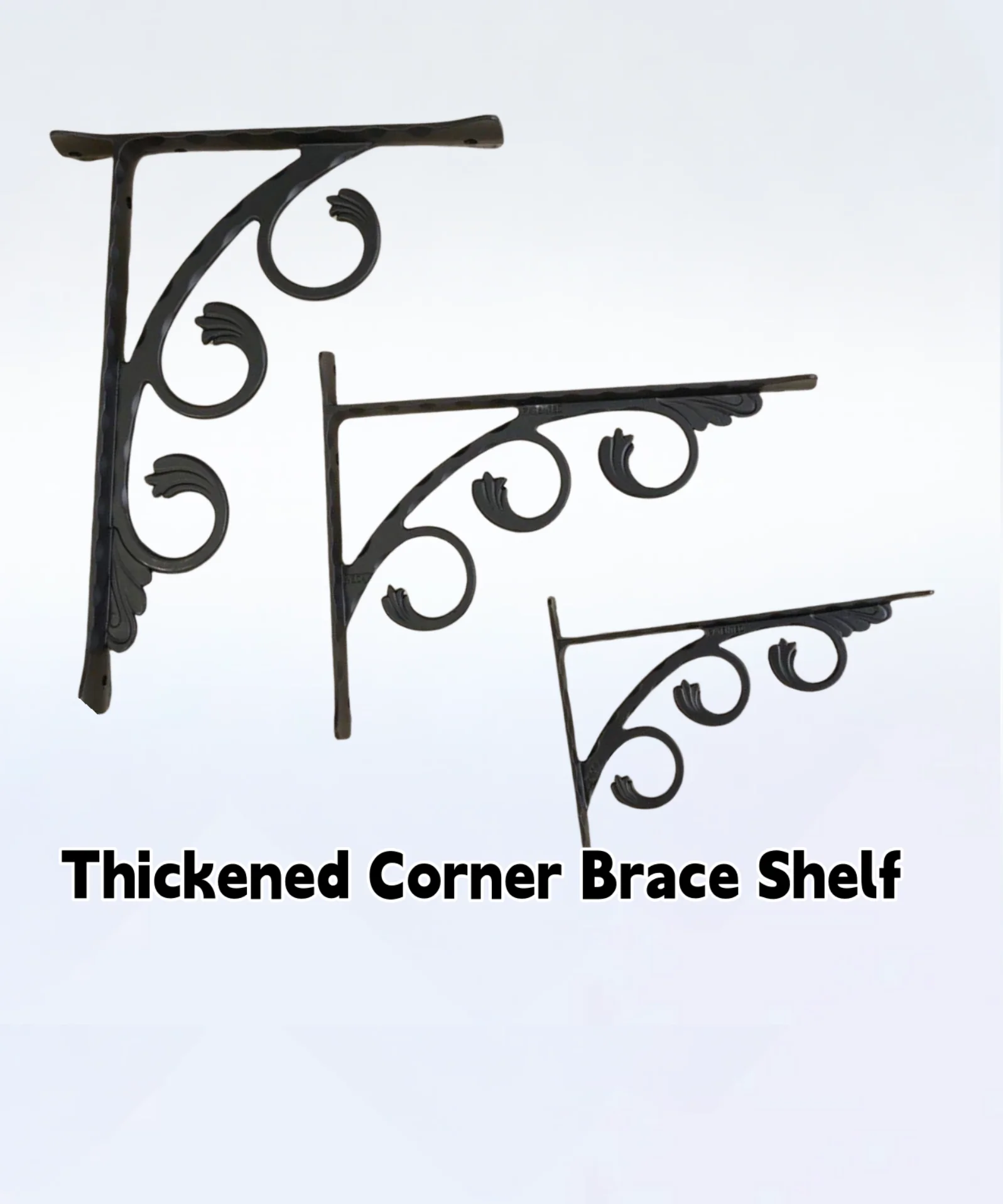 2 шт. черные/белые алюминиевые угловые кронштейны