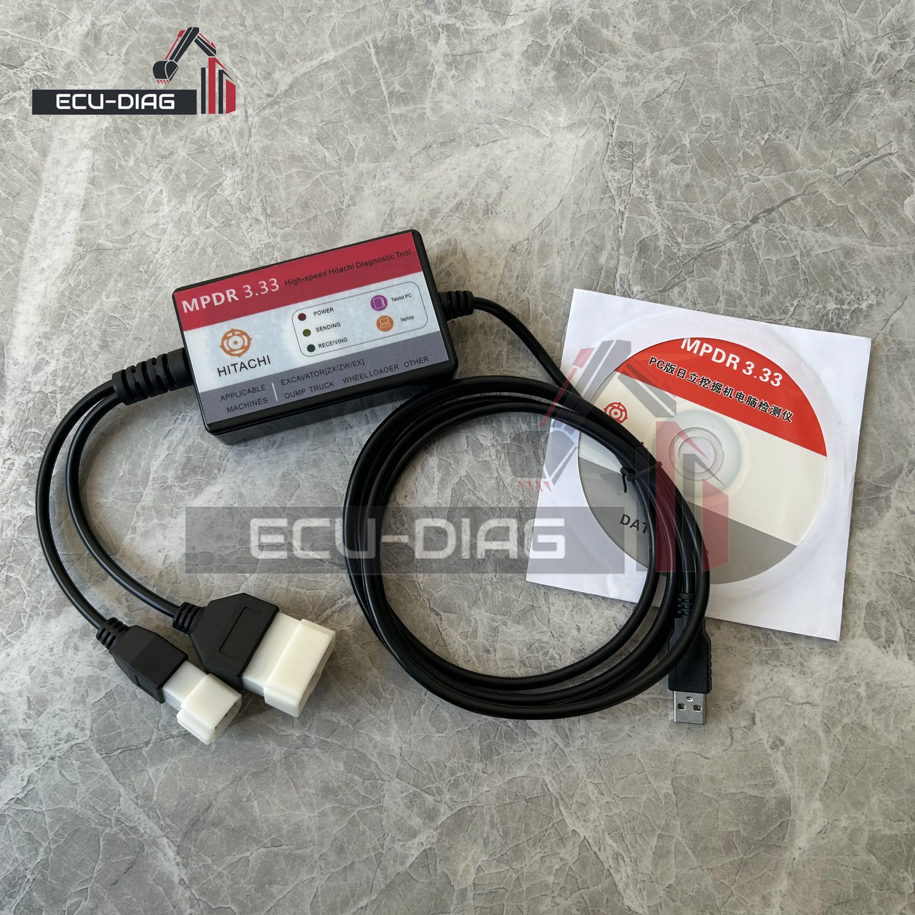 Диагностический сканер MPDR 3 33 для Hitachi с программным обеспечением ZW-6 ZW-5 ZW-1 ZXW-6 ZXW-5
