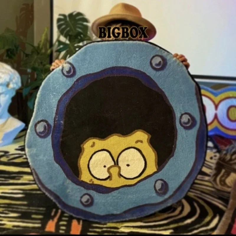 

Мультяшные губки, круглый ковер для гостиной, большой коврик, необычный ковер для гостиной, напольный коврик для стула, детский Декор