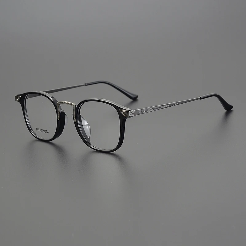 Винтажная оправа для очков ручной работы из ацетата и титана