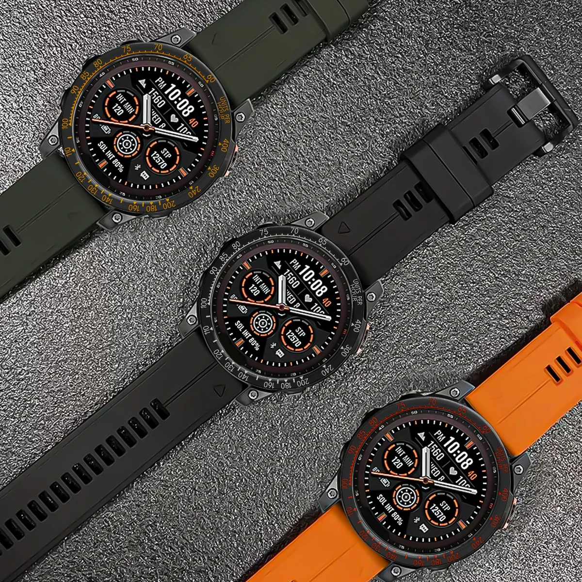 Фото Металлический ободок с кольцом для Garmin Fenix 8 51 мм 43 мм 47 мм, чехол с ремешком для Quatix 8 51/43/47 мм, вставка, аксессуары для бампера №5