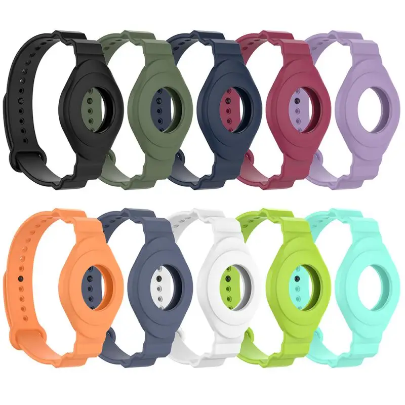 

Ремешок на запястье для Airtag, ремешок на запястье, чехол для телефона, защитный рукав, детский браслет-трекер, силиконовый браслет на запясть...