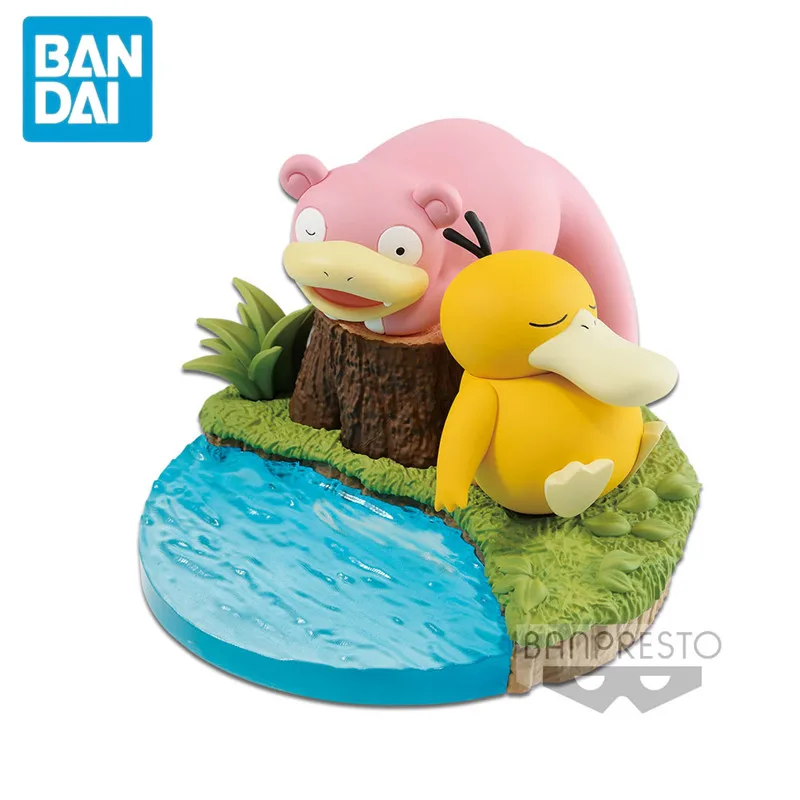

Bandai Pokemon Anime Figure Psyduck Slowpoke Original Action Figure Toy For Birthday Model Figure Gift Children Toy Pokemon Gift
