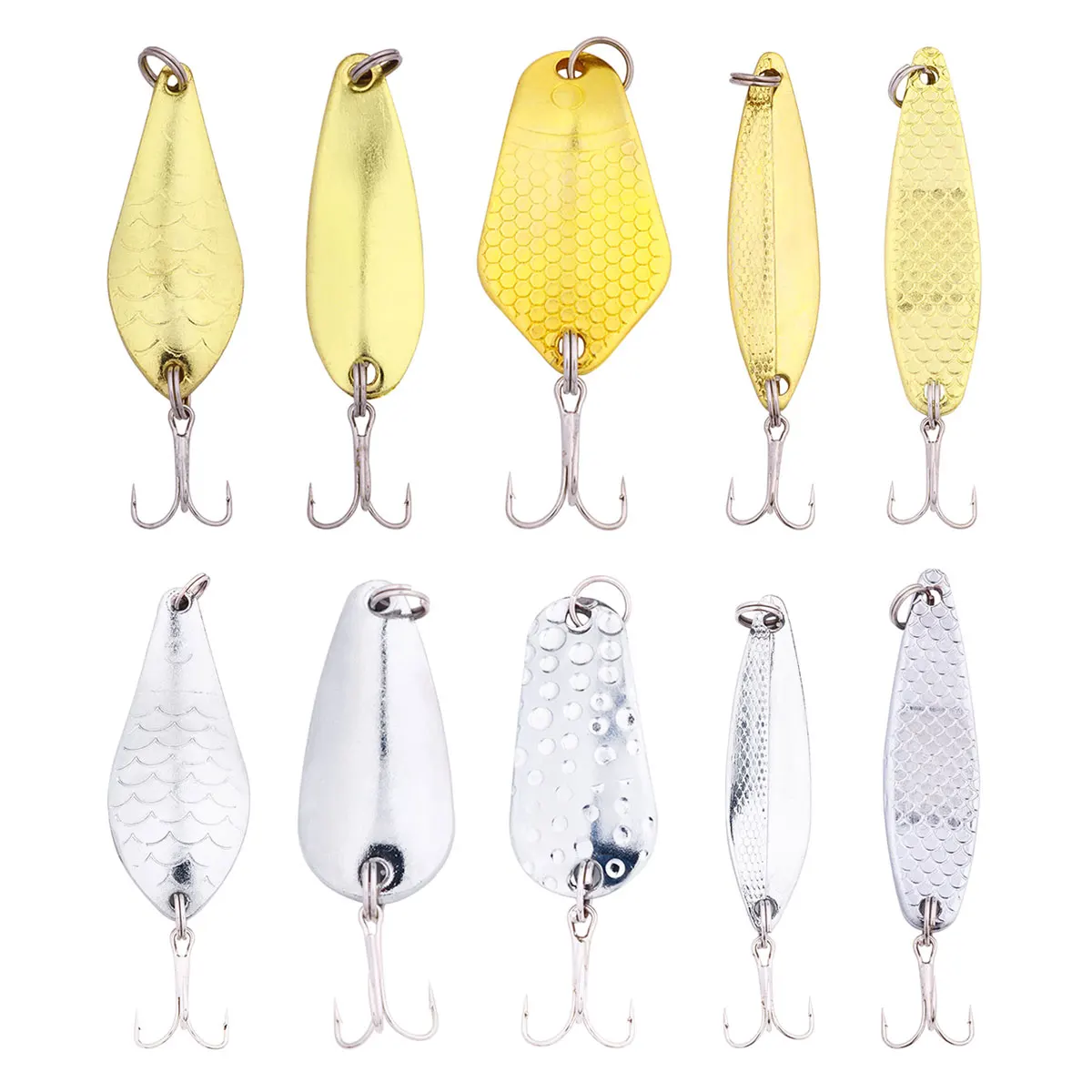 

Metal Jigging Spoon Fishing Lure for Bass Trout 20g 12.5g 16.5g Metal Spinner Bait Lures Pesca Wobbler Sequins Bassbaits