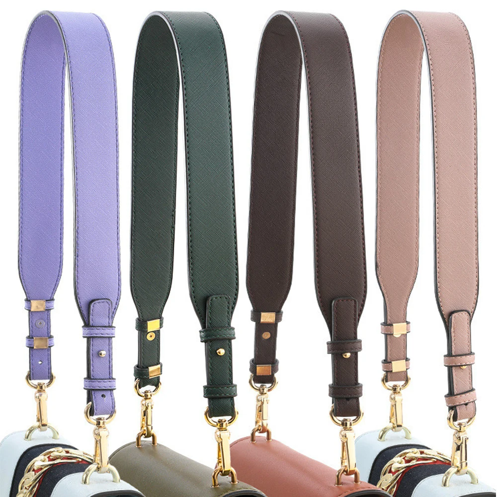 

PU Leather Detachable Adjustable Solid Handbag Strap Wide Shoulder Strap Shoulder Bag Parts Replacement Bags Strap