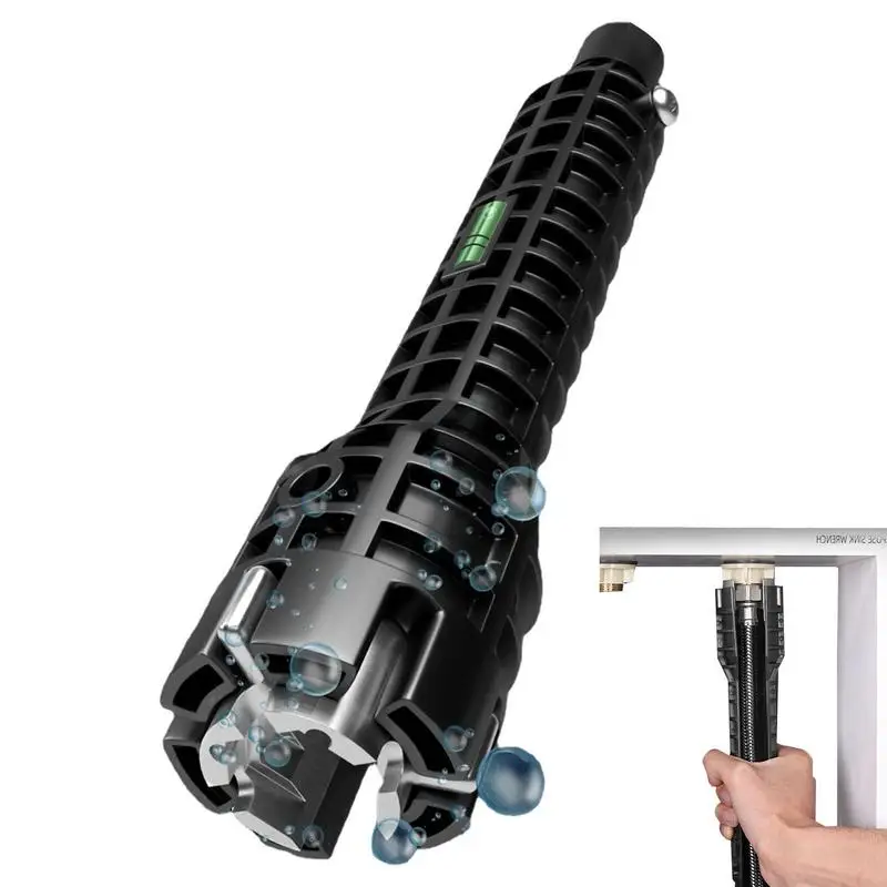 

Multifunctional 8 In 1 Flume Wrench Sink Faucet Plumbing Tools Toilet Bathroom Kitchen Faucet Repair Plumbing Wrench Tool