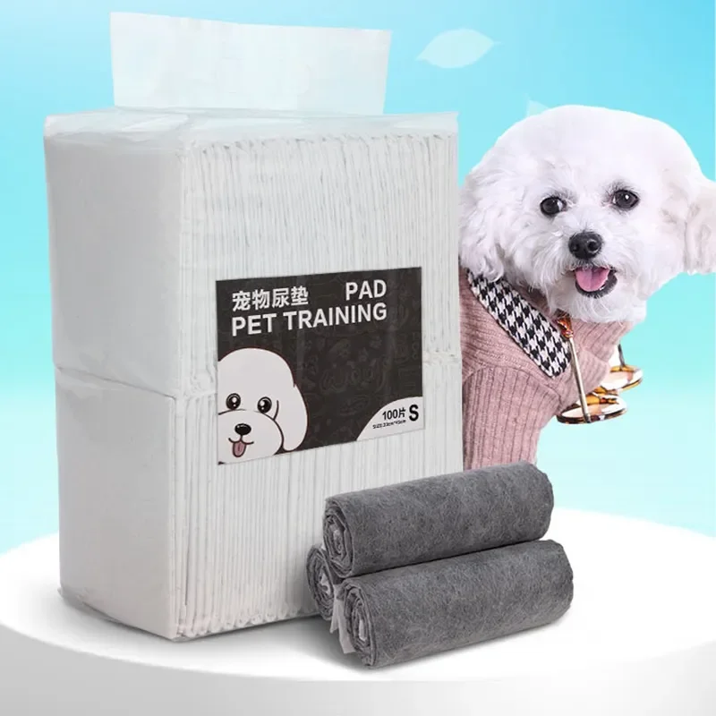 

Одноразовые подгузники для домашних животных, бамбуковый дезодорирующий коврик для дрессировки собак и кошек, впитывающий подгузник, Размеры S M L X